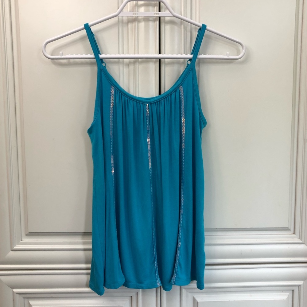 Gymboree girls flowy sequin tank top